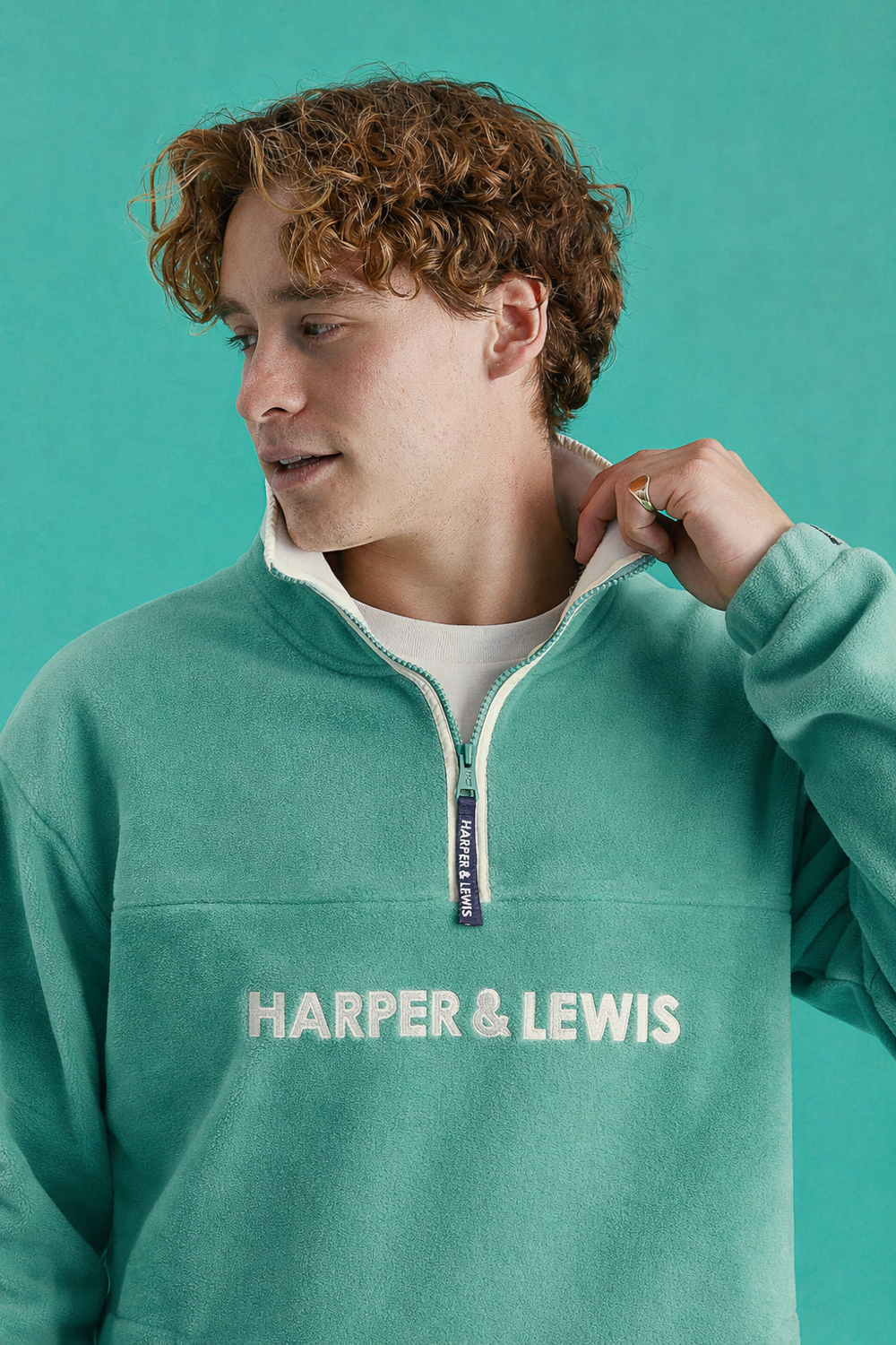 Ocean 1/4 Zip Fleece Sage