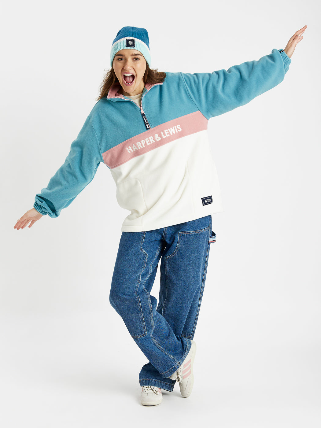 Retro inspired fleece in the colours of the season, perfect for cold weather to keep you warm and cosy.
