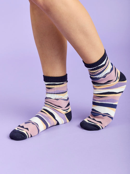 Raver Retro Pattern Socks