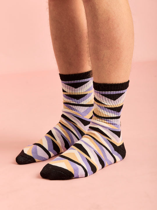 Raver Retro Pattern Socks