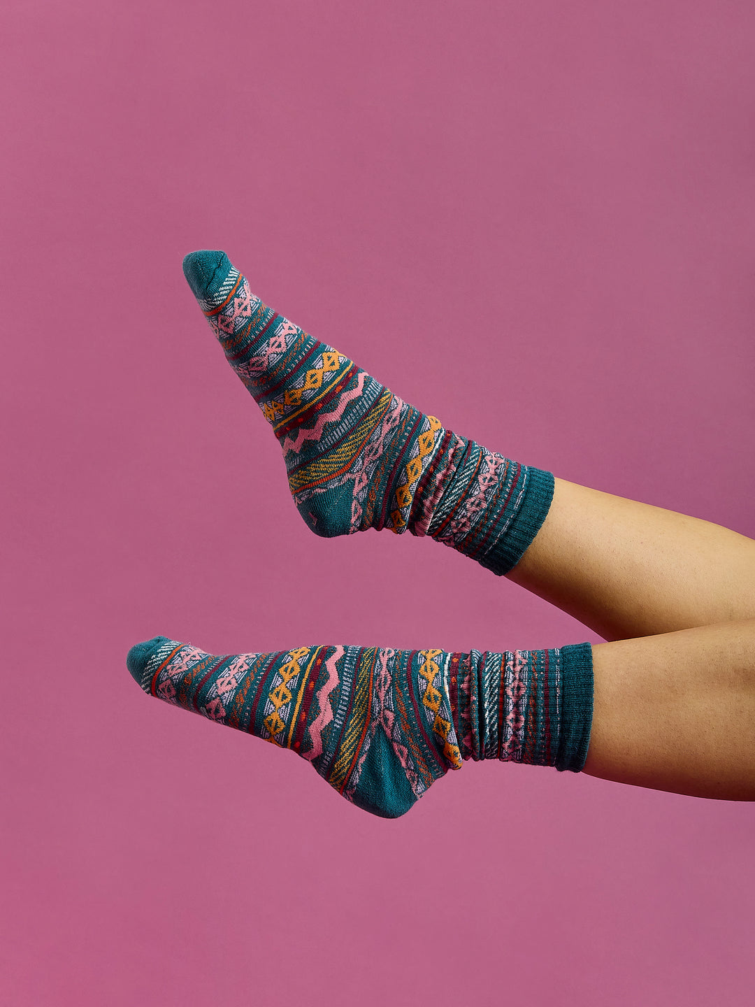 Raver Retro Pattern Socks