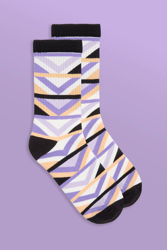 Raver Retro Pattern Socks