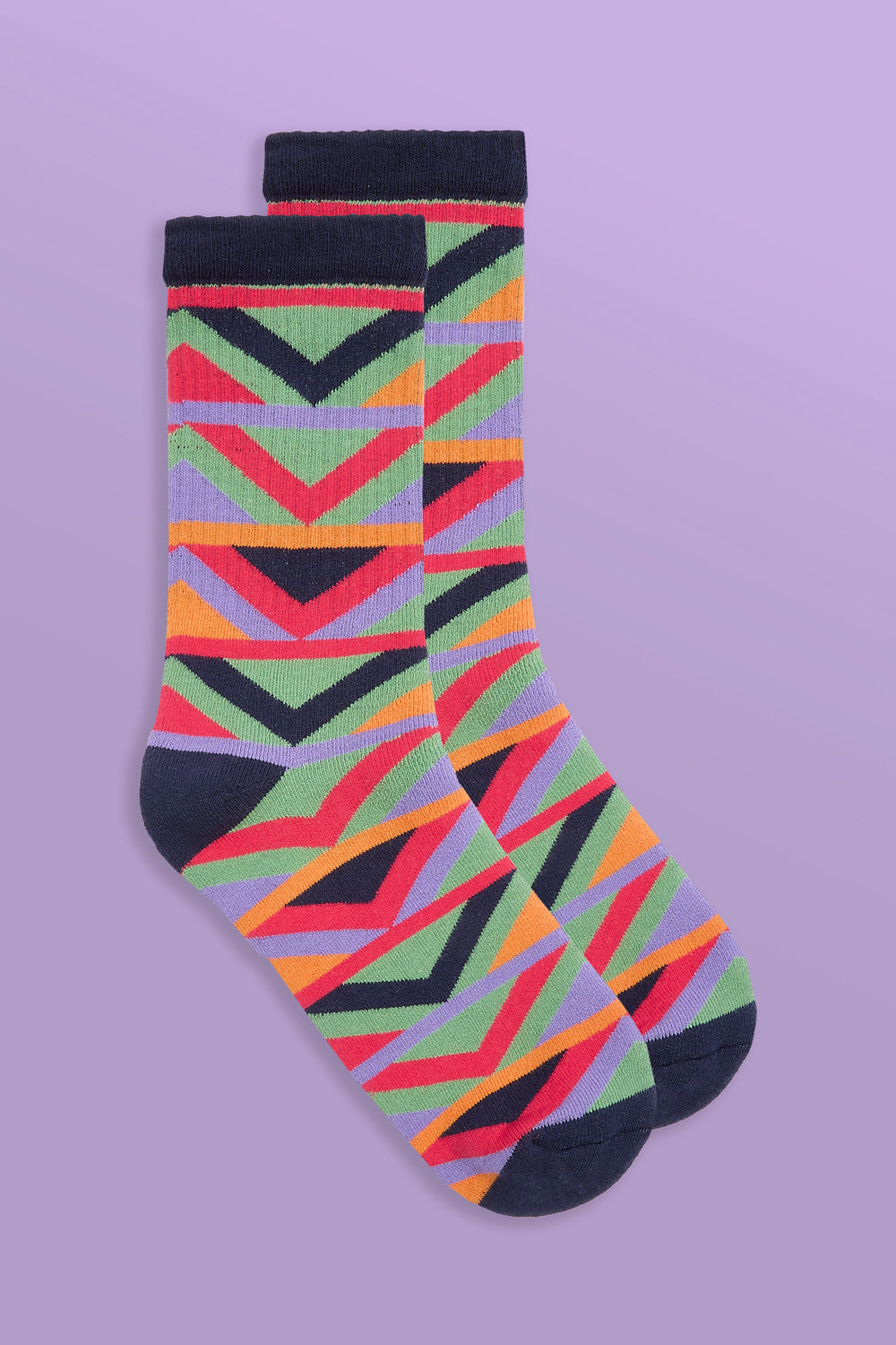 Raver Retro Pattern Socks