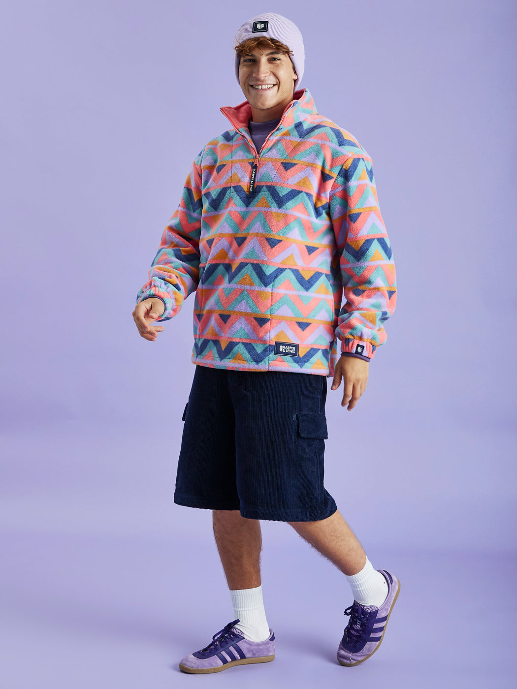 The perfect Winters day fleece, to stand out in with its vibrant colours and super warm fleece fabric.