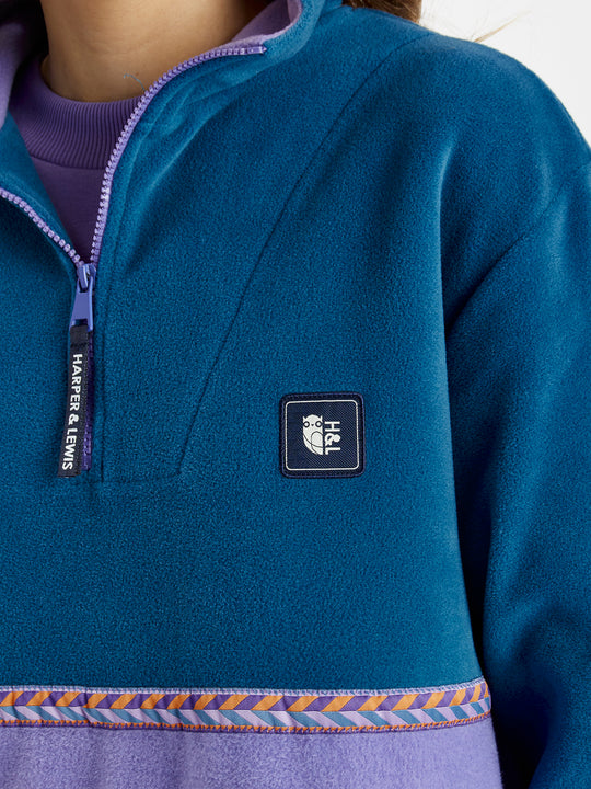 Retro inspired fleece in the colours of the season, perfect for cold weather to keep you warm and cosy.
