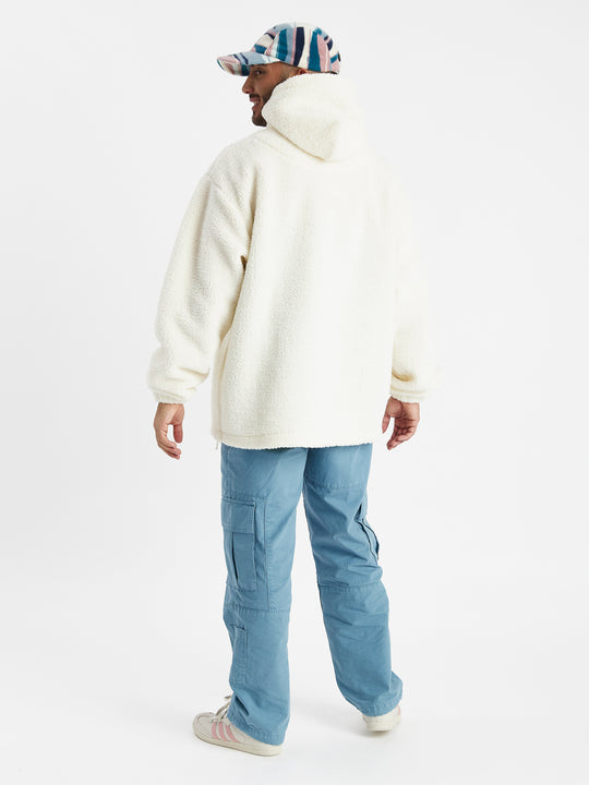 Hoodie Sherpa Fleece made from our classic warm and cosy borg 
material.