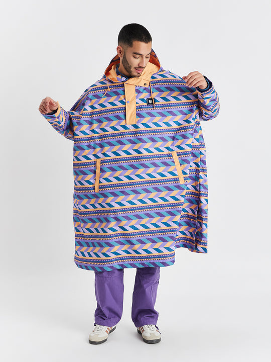 Harley Retro Pattern Poncho