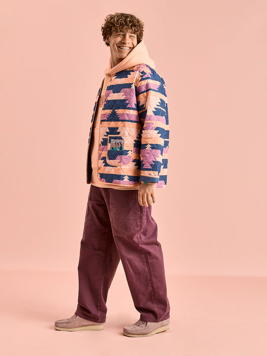 Hemd mit Retro-Muster von Reef