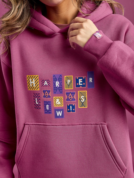Garnet Hoodie featuring a striking 'harper & Lewis' Logo.