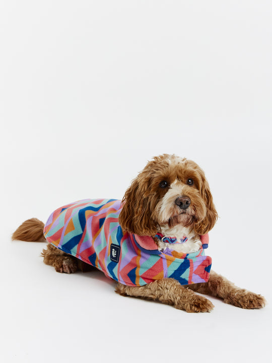 Our Dogs fleece jackets come in multiple sizes and styles.
