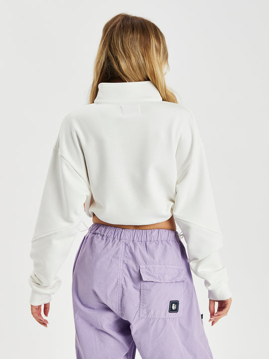 Vinca cropped trui met 1/4 rits