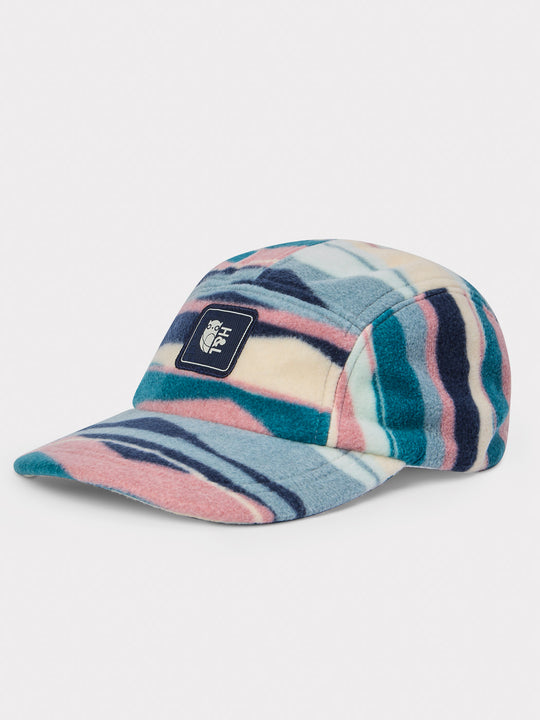 Mountain print fleece cap with our classic Harper & Lewis woven branded badge.