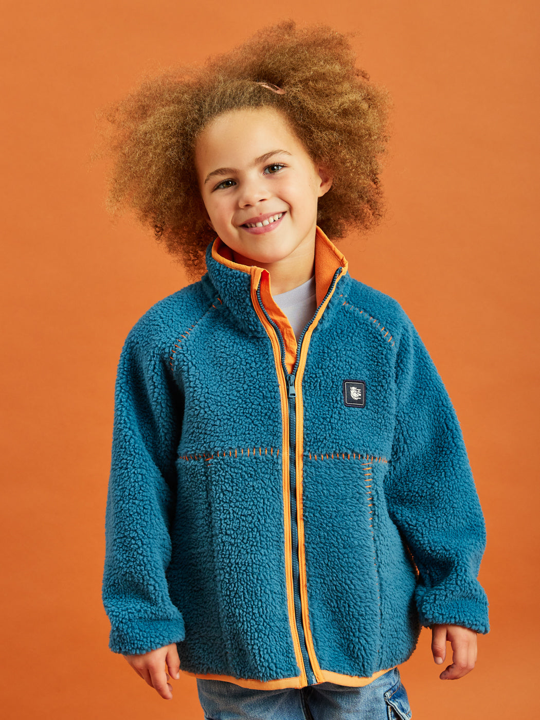 Kids Baylor Full Zip Sherpa Fleece