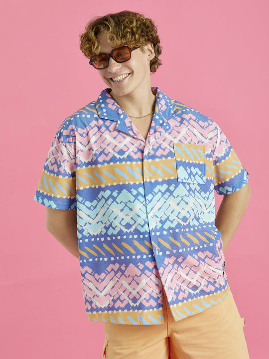 This shirt is not only eye-catching but also extremely comfortable, perfect for warm weather.