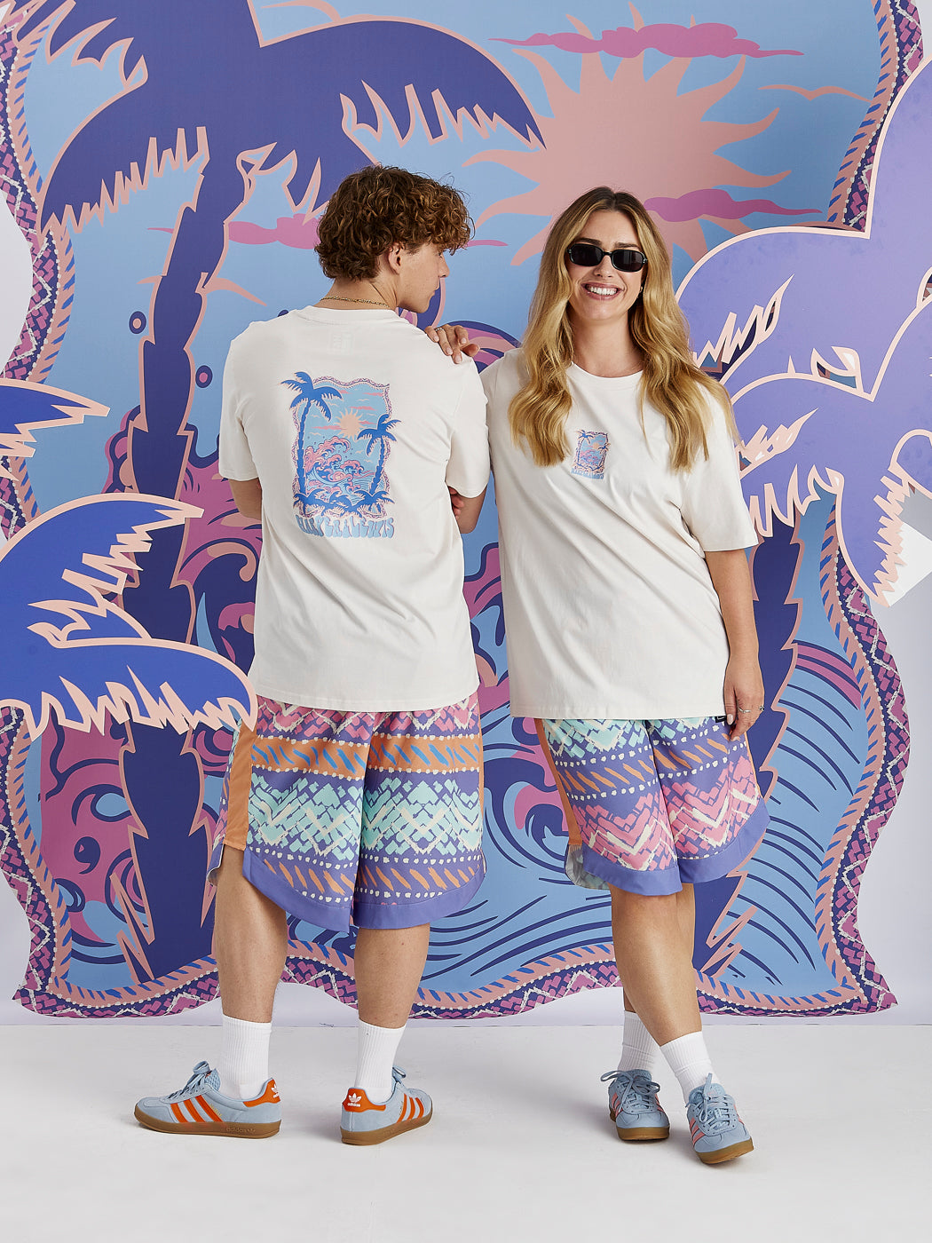 This tee features a big DTF graphic and a smaller DTF front graphic.