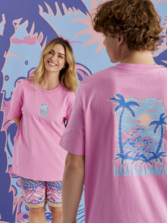 This tee features a big DTF graphic and a smaller DTF front graphic.
