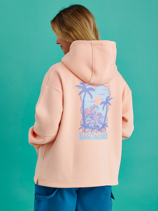 Cruz Oversized Hoodie Peach