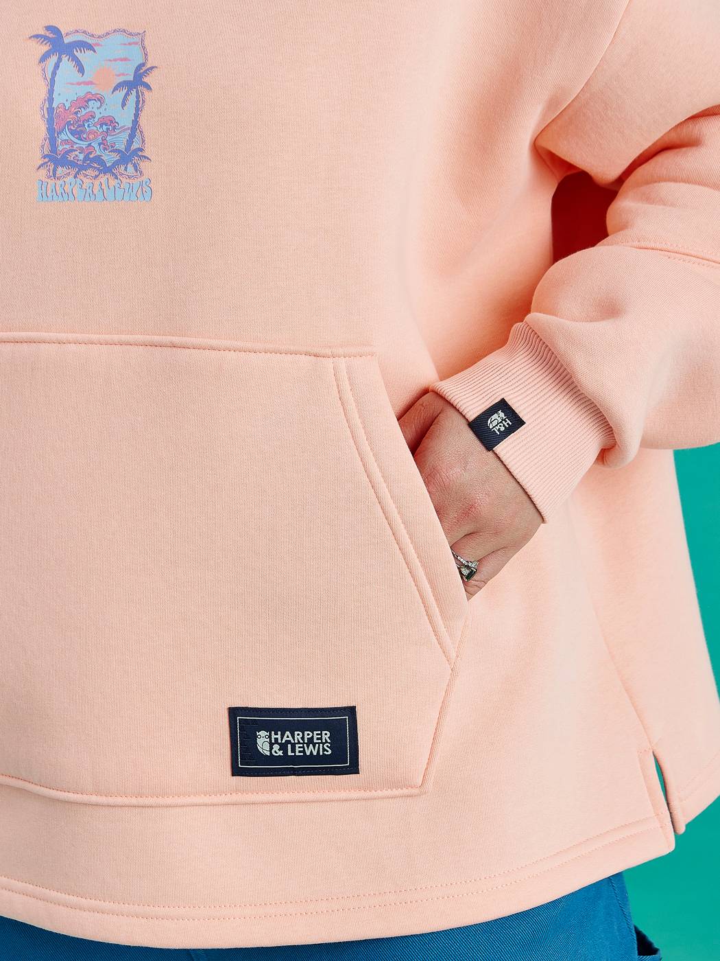 Cruz Oversized Hoodie Peach