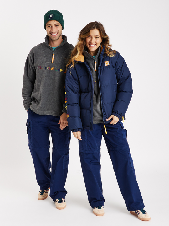Zip Off Cargo Pants Navy
