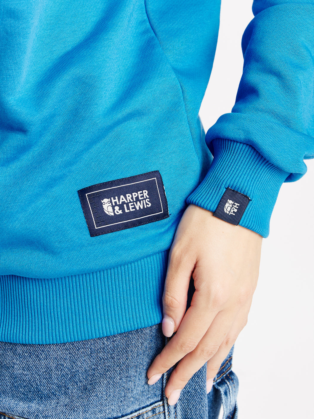 Sweet Pea 1/4 Zip Sweater Royal Blue