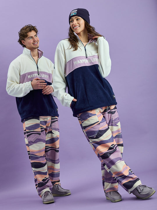 Darby Retro Pattern Corduroy Trousers