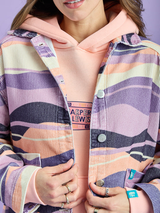 Kiki Retro Pattern Corduroy Jacket