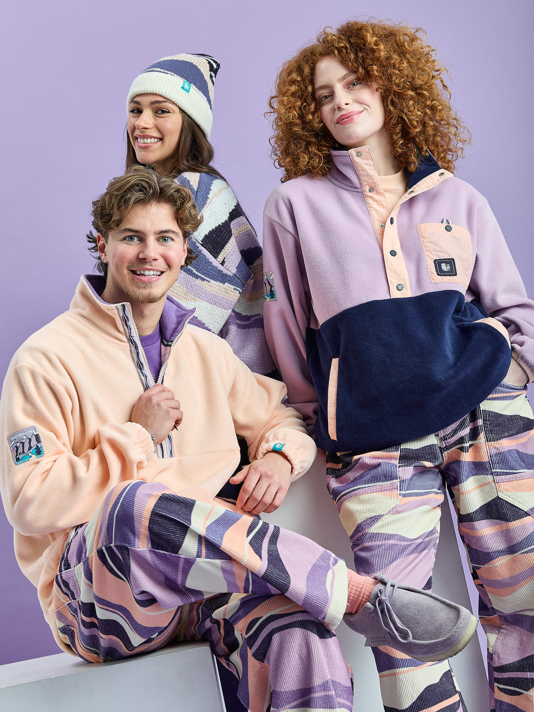 Kelsey Fleece mit 1/4-Reißverschluss, Marineblau