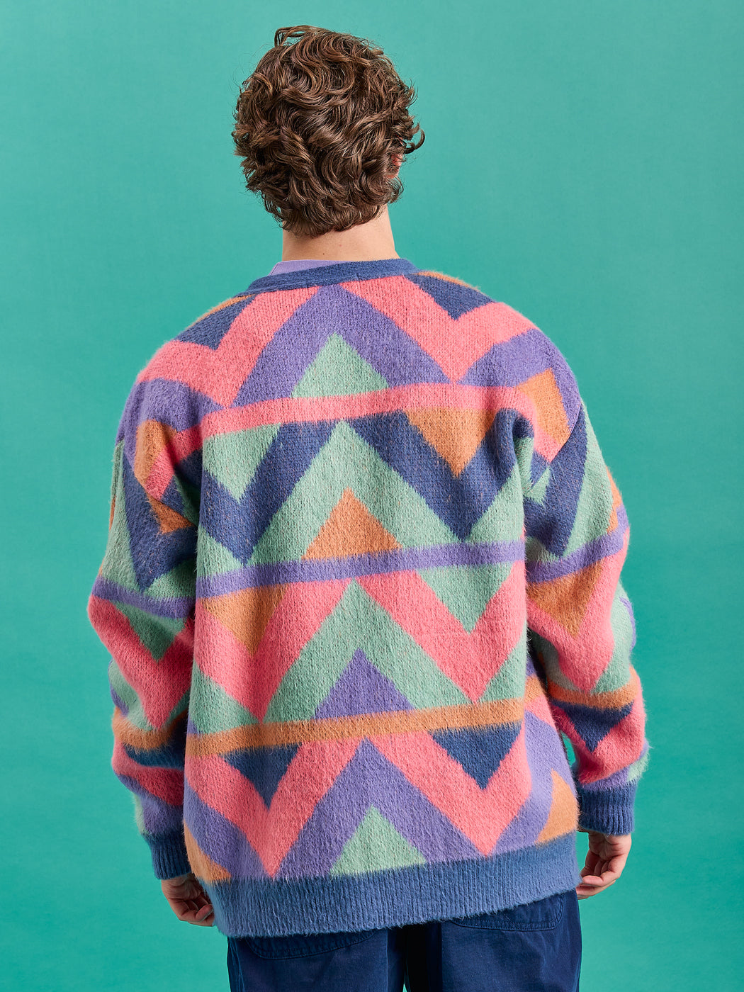 Blythe Strickjacke mit Retro-Muster