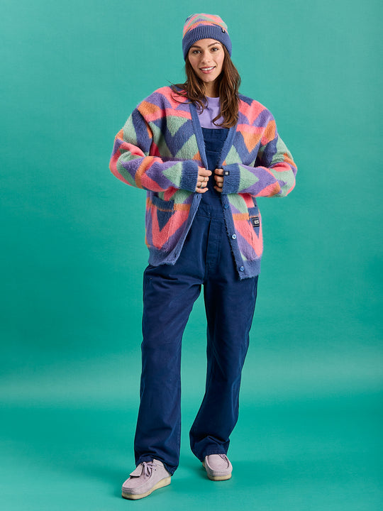 Blythe Strickjacke mit Retro-Muster