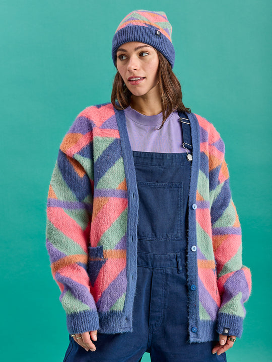 Blythe Strickjacke mit Retro-Muster