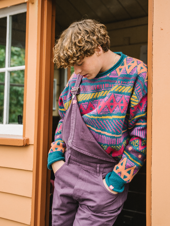 Dana Retro Pattern Knitted Jumper