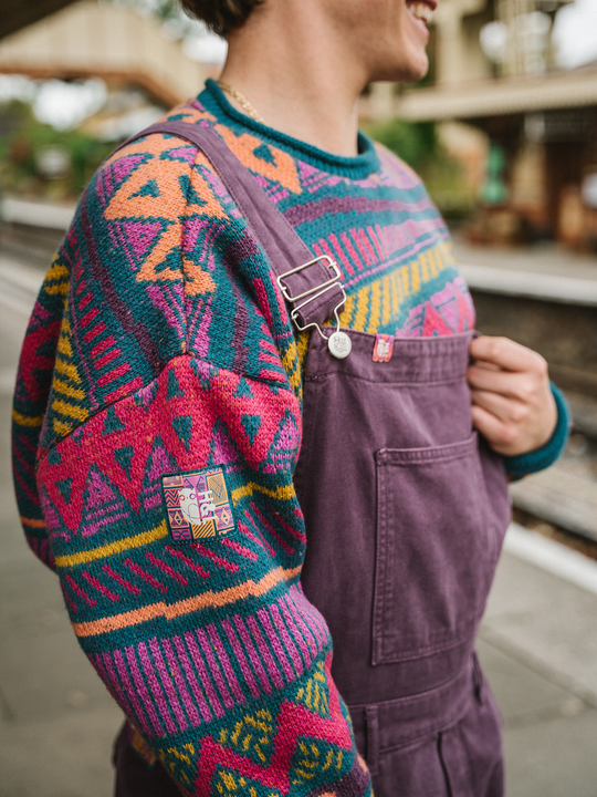 Dana Retro Pattern Knitted Jumper