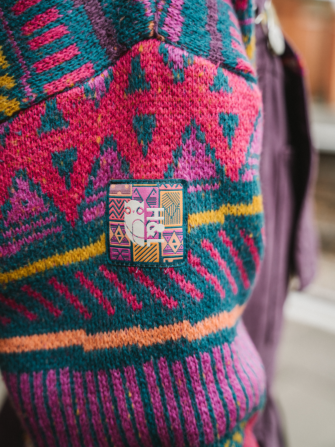Dana Retro Pattern Knitted Jumper