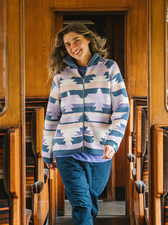 Wynn Retro Pattern Knitted Cardigan