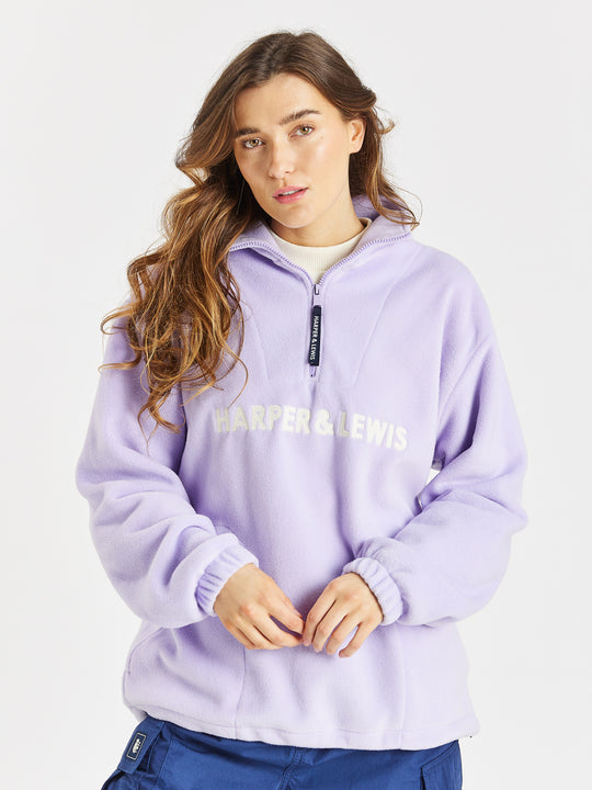 Tribe 1/4 Zip Fleece Lavender